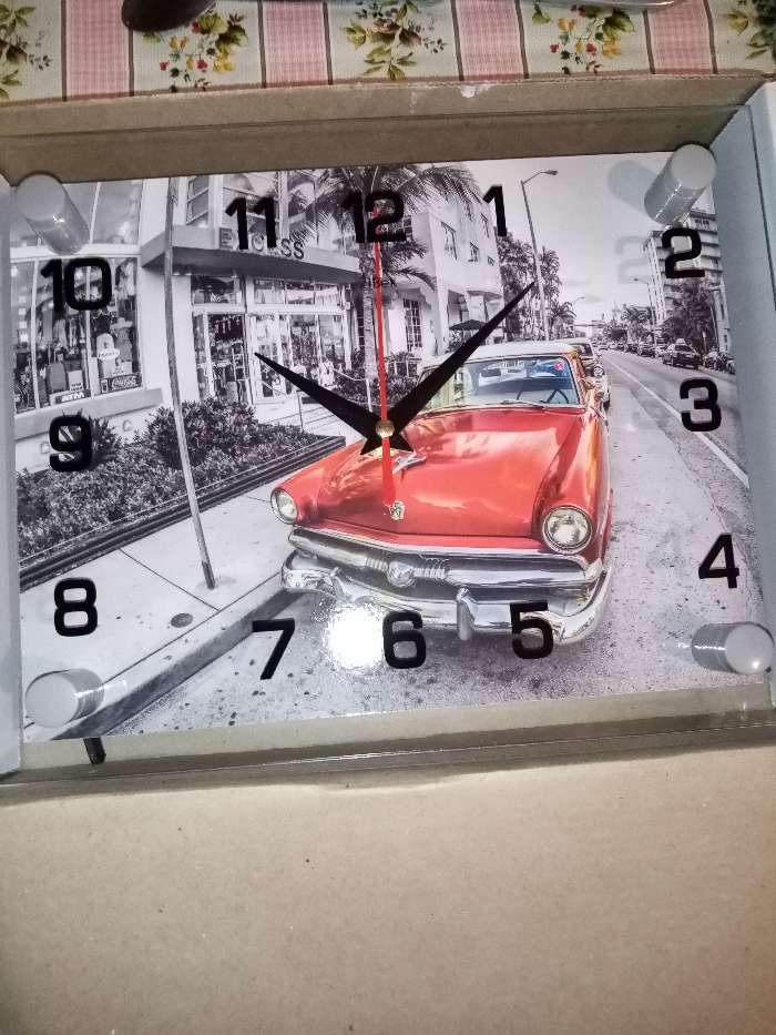 Фотография покупателя товара Часы-картина настенные, серия: Транспорт, "Ретро автомобиль", плавный ход, 20 х 26 см - Фото 1