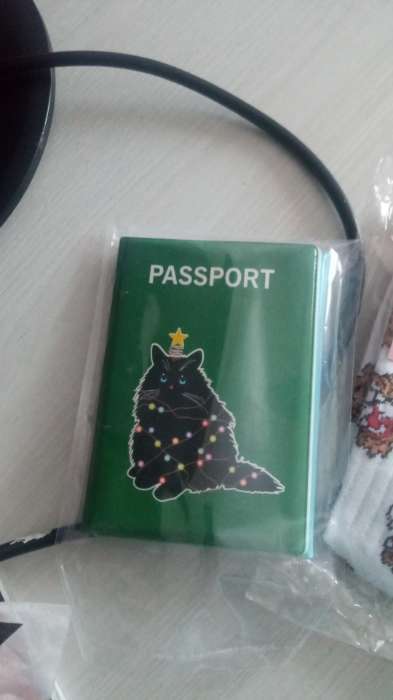 Фотография покупателя товара Подарочный набор: 2 обложки для паспорта, цвет зелёный/голубой - Фото 3