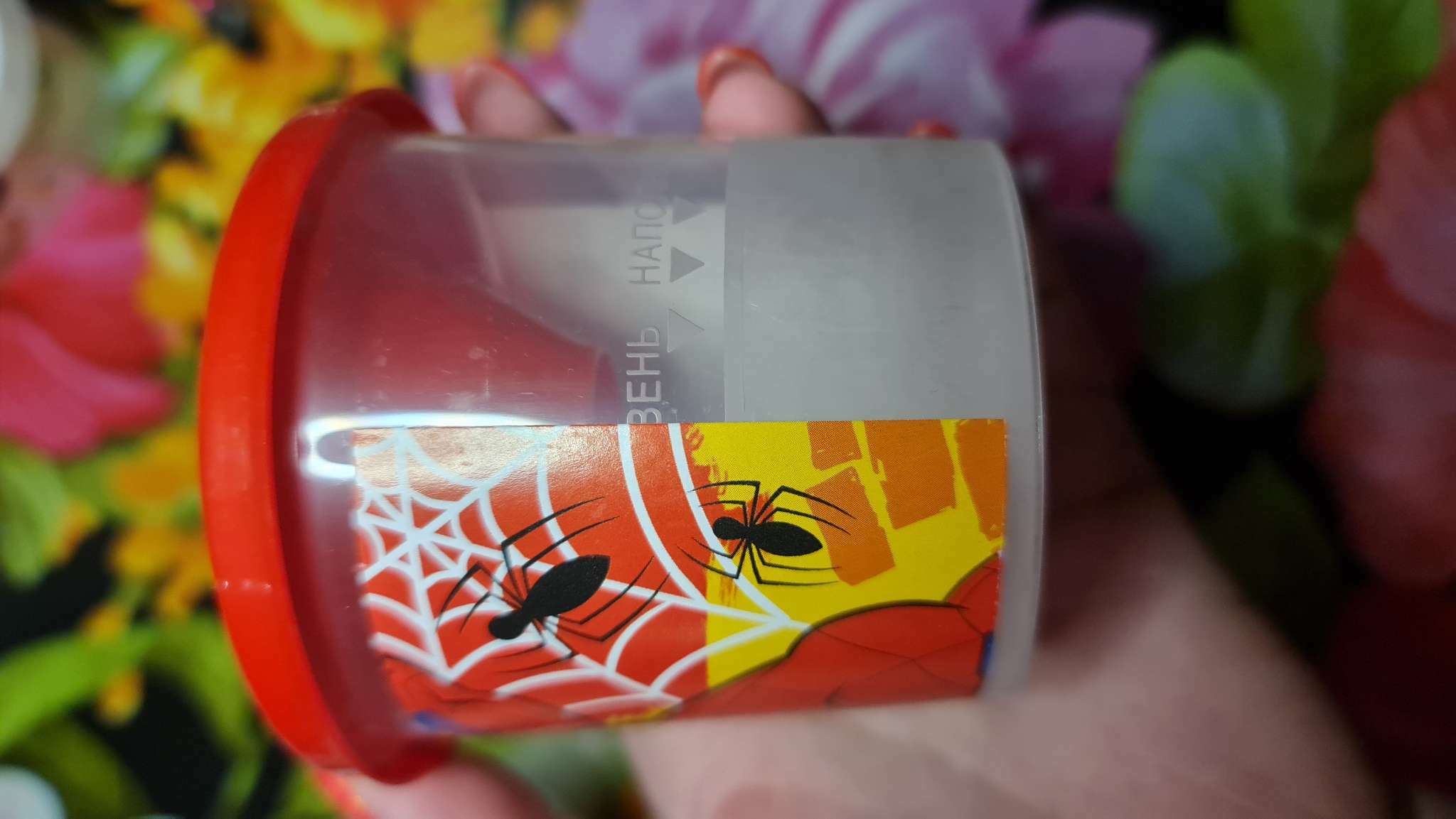 Фотография покупателя товара Стакан - непроливайка, одинарный, Человек-паук