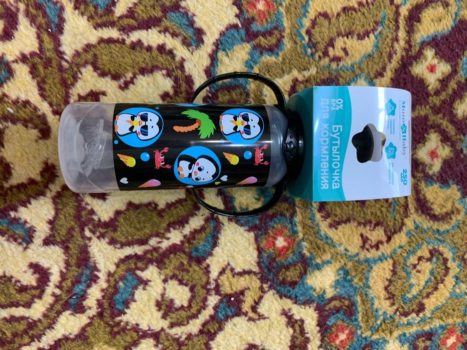 Фотография покупателя товара Бутылочка для кормления «ТРЕНД. Пингвин», классическое горло, 250 мл., от 3 мес., цилиндр, с ручками - Фото 3