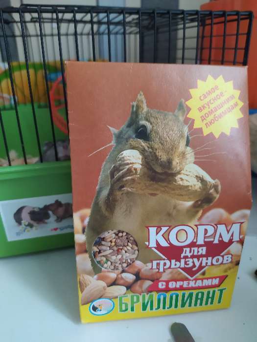 Фотография покупателя товара Корм "Бриллиант" для грызунов, с орехами, 350 г - Фото 5
