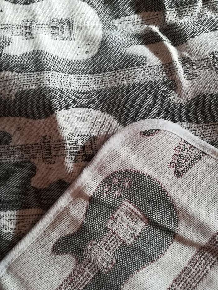 Фотография покупателя товара Плед детский Крошка Я «Гитара» 110х140, цвет серый - Фото 1