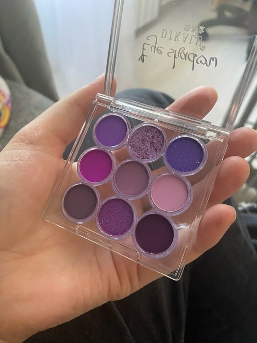 Фотография покупателя товара Палетка теней для макияжа Purple Sky, 9 цветов