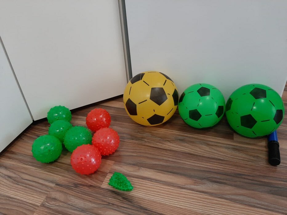 Фотография покупателя товара Мяч детский ZABIAKA «Футбол», d=20 см, 50 г, цвет МИКС