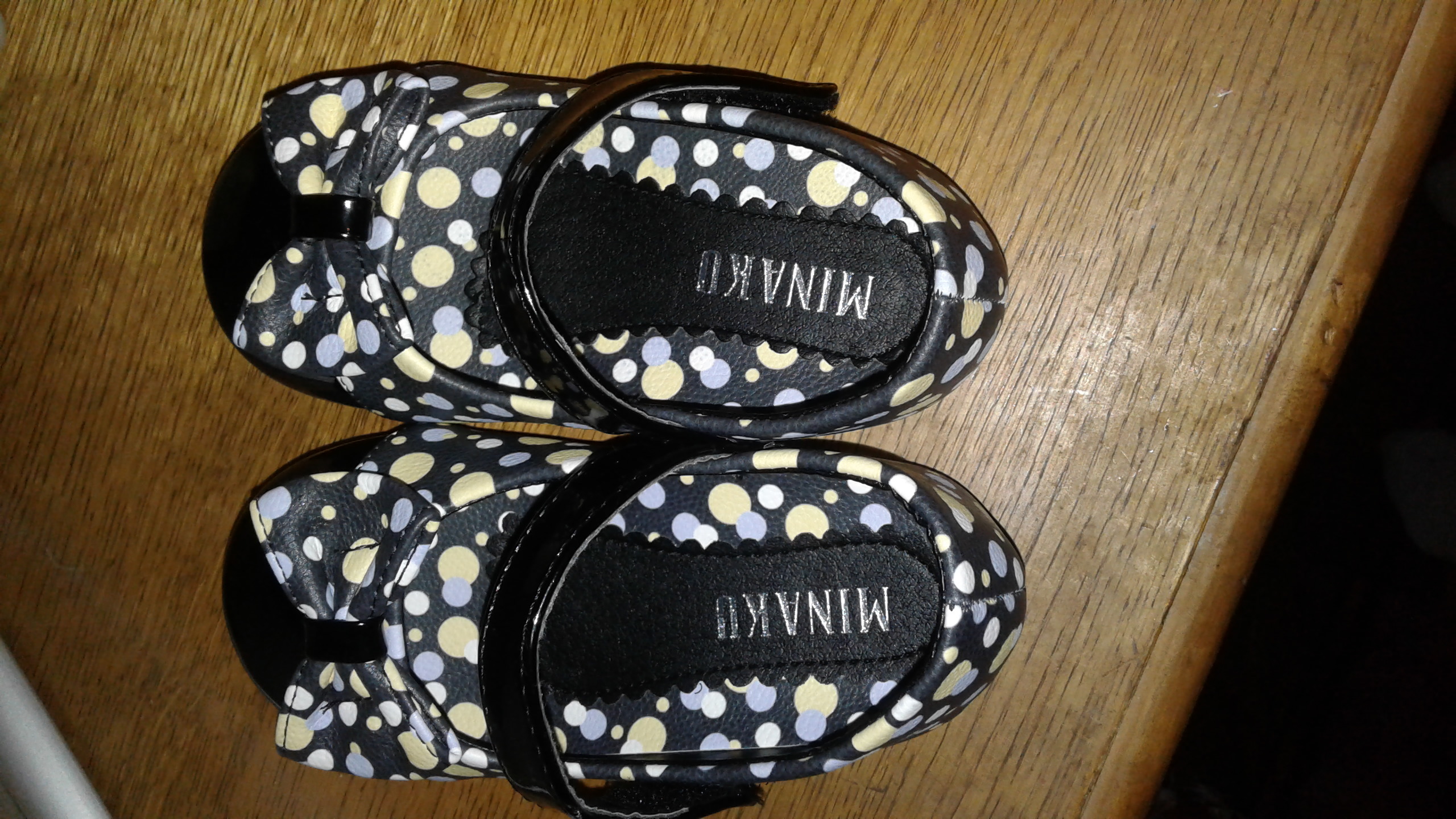 Фотография покупателя товара Туфли детские MINAKU, цвет чёрный/горошек, размер 25
