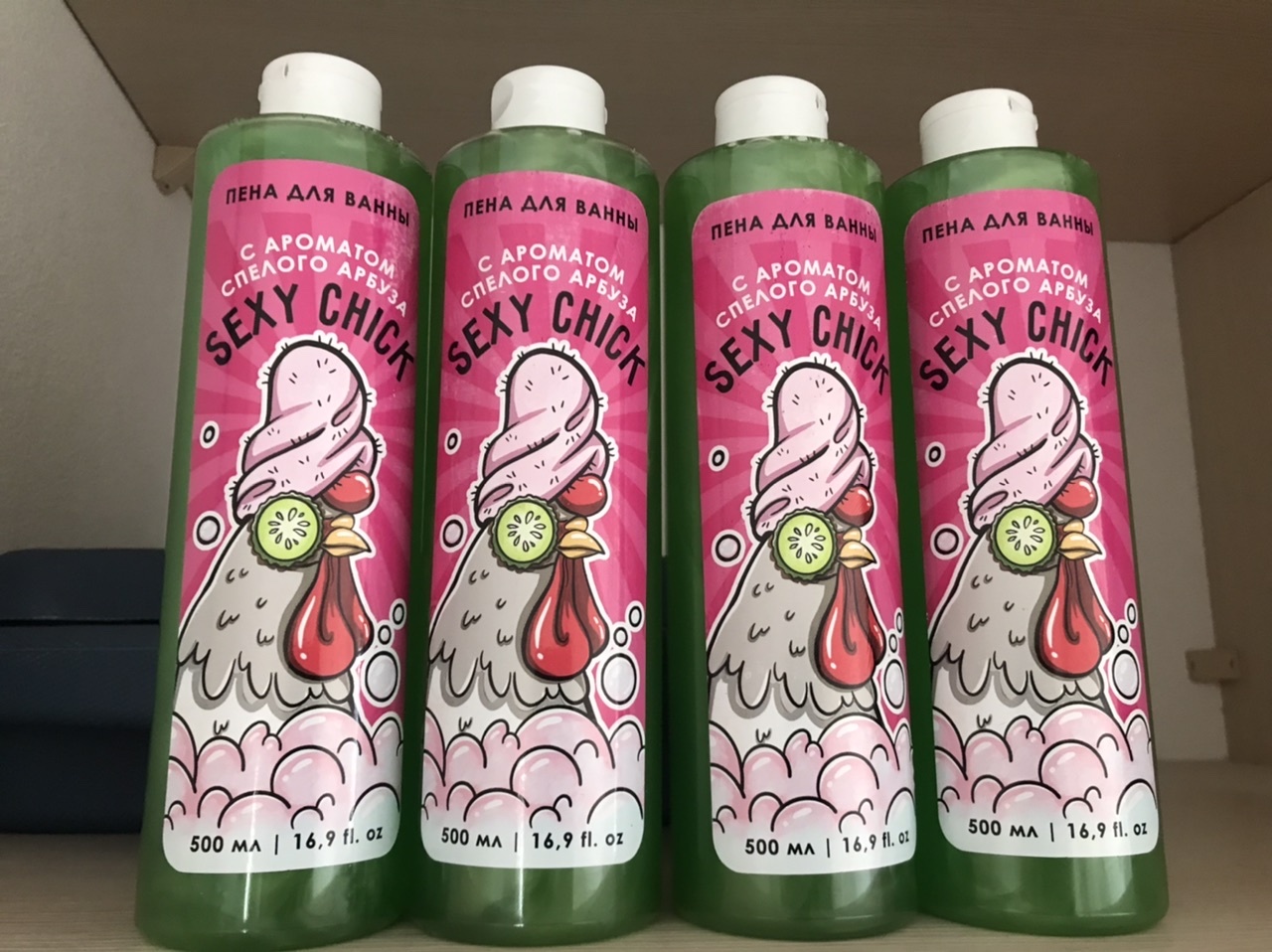 Фотография покупателя товара Пена для ванны Sexy chick, 500 мл, аромат арбуза, BEAUTY FOX