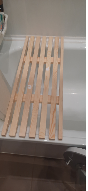Фотография покупателя товара Решётка в ванну, 68×26×3 см, сосна - Фото 1