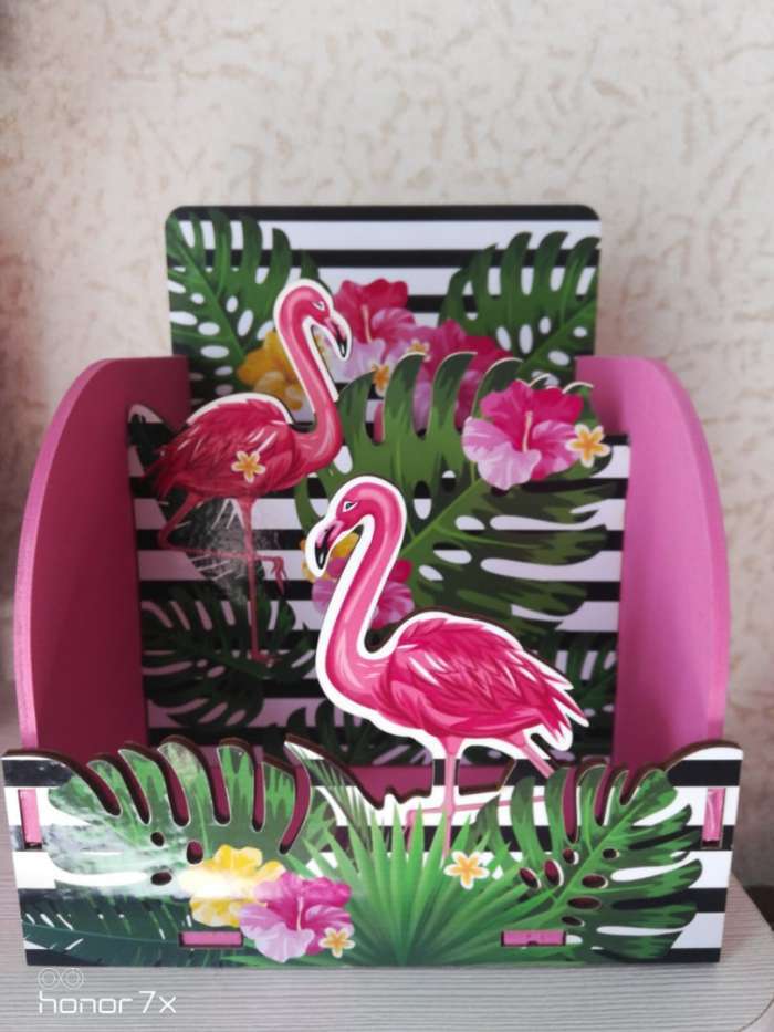 Фотография покупателя товара Органайзер для канцелярии универсальный «Фламинго»