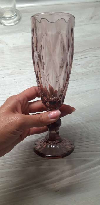 Фотография покупателя товара Бокал из стекла для шампанского Magistro «Круиз», 160 мл, 7×20 см, цвет синий - Фото 19