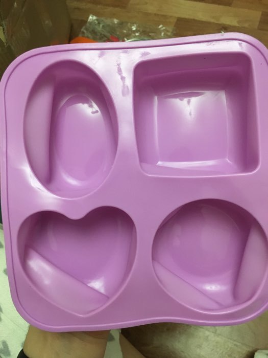 Фотография покупателя товара Форма силиконовая для выпечки «Фигуры и сердце», 16×17 см, 4 ячейки (7×7 см), цвет МИКС - Фото 10