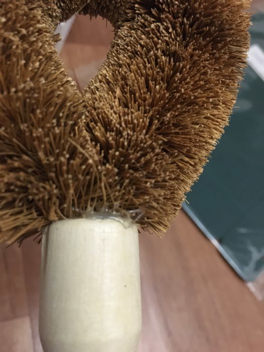 Фотография покупателя товара Щётка для чистки посуды Доляна, 8×4,5×23 см, щетина кокос, деревянная ручка - Фото 14