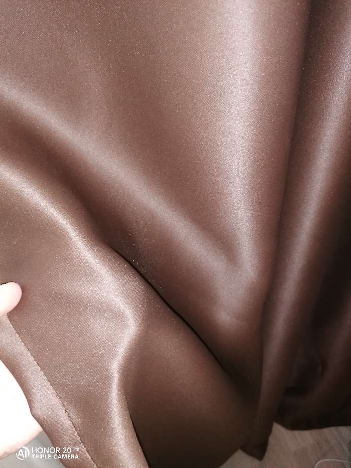 Фотография покупателя товара Штора портьерная "Этель" ширина 135 см, высота 250 см, цвет шоколад
