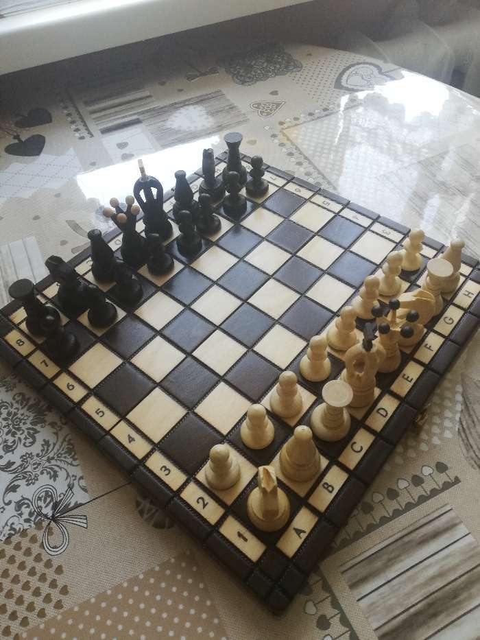 Фотография покупателя товара Шахматы польские Madon "Королевские", 28 х 28 см, король h=6 см, пешка h-3 см