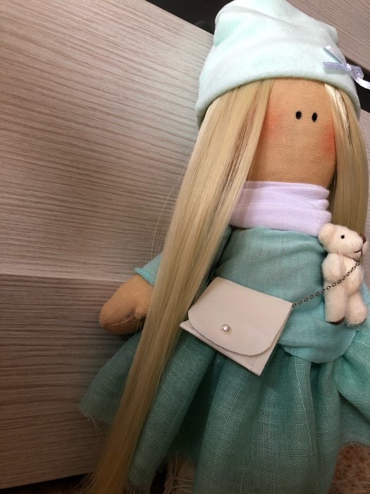 Фотография покупателя товара Набор для шитья. Интерьерная кукла «Кристи», 30 см - Фото 3