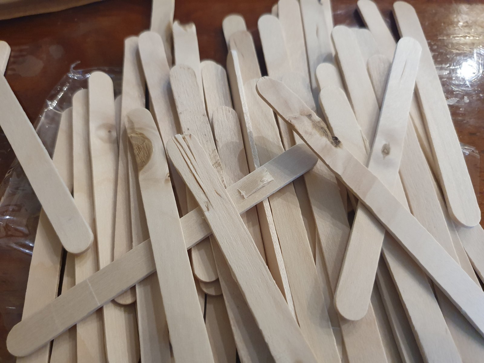 Фотография покупателя товара Набор деревянных палочек для мороженого, 11,5×1,1 см, 48-50 шт - Фото 38