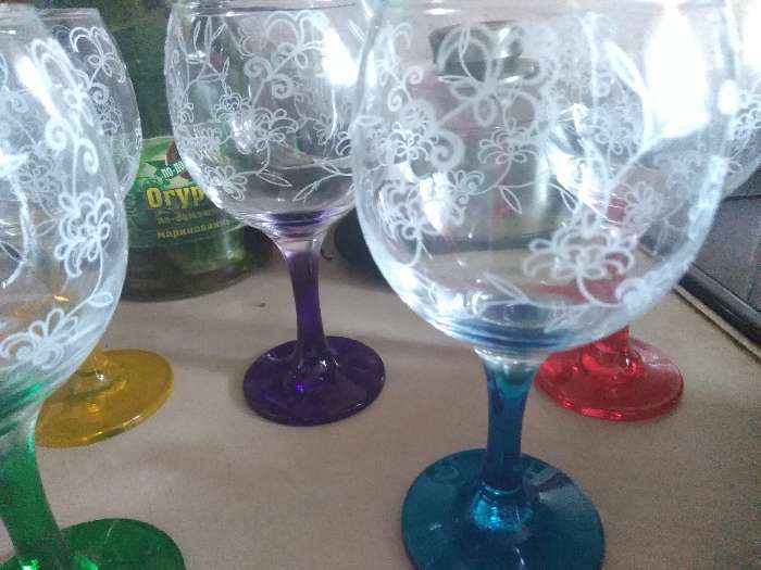 Фотография покупателя товара Набор бокалов для вина Рrimavera, стеклянный, 250 мл, 6 шт, гравировка - Фото 6