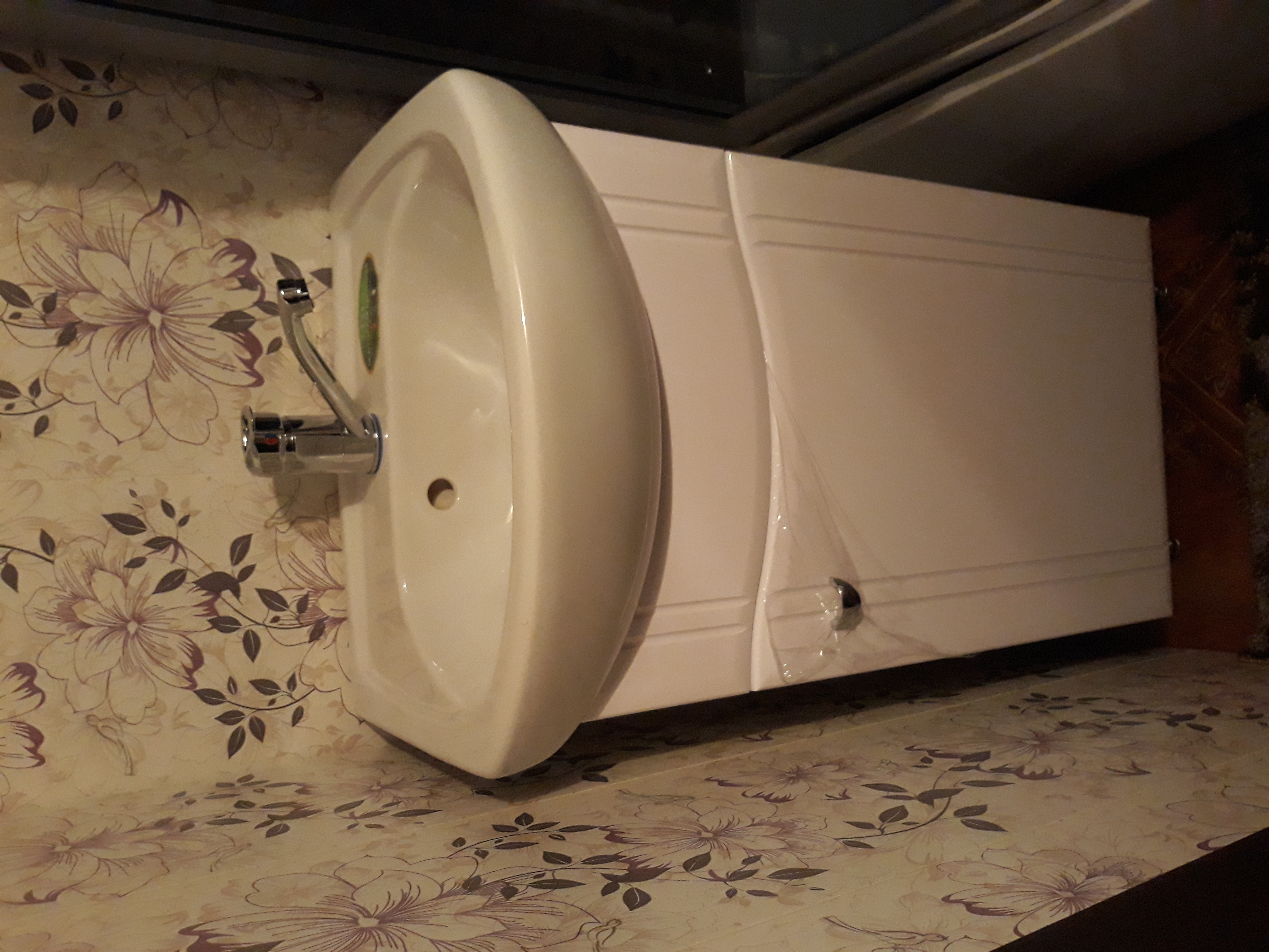 Фотография покупателя товара Комплект мебели: Тумба "Тура 45" + раковина "Элегия", 46 х 36 х 82 см