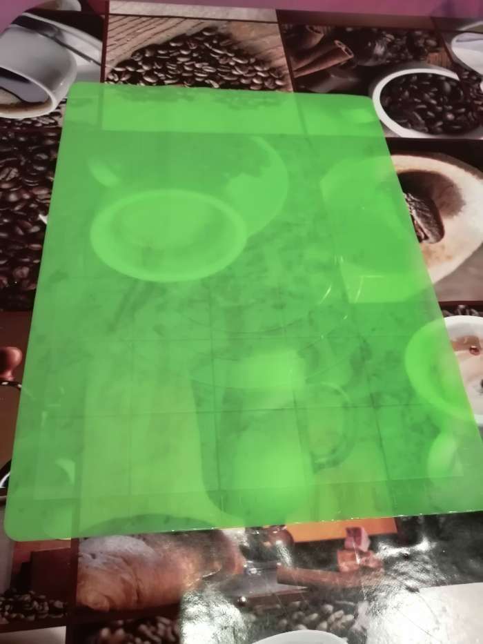 Фотография покупателя товара Коврик с разметкой Доляна «Буссен», силикон, 38×28 см, цвет МИКС - Фото 8