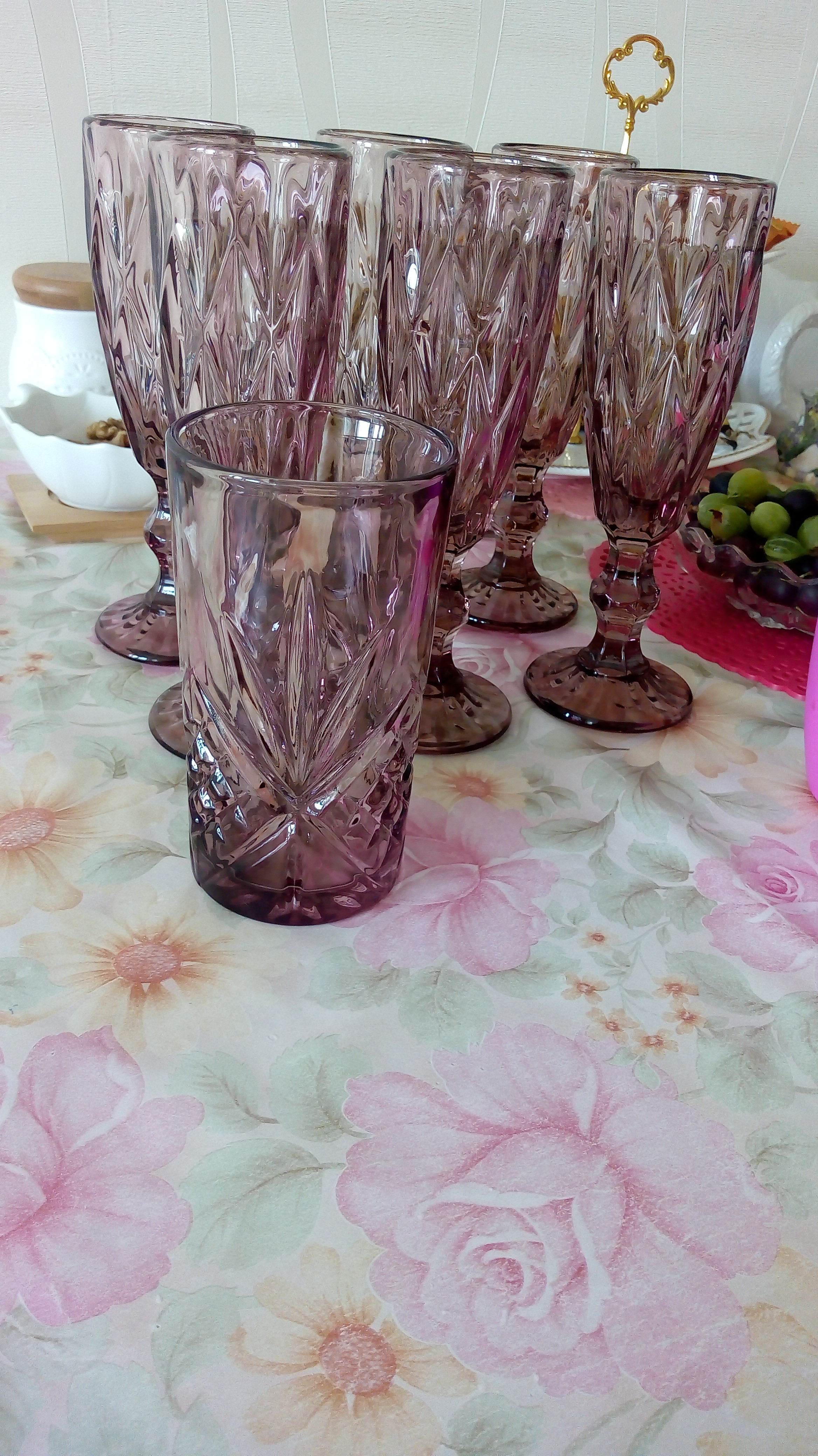 Фотография покупателя товара Бокал из стекла для шампанского Magistro «Круиз», 160 мл, 7×20 см, цвет розовый - Фото 14