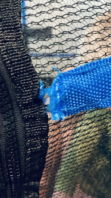 Фотография покупателя товара Батут ONLYTOP, d=140 см, высота сетки 125 см, цвет синий