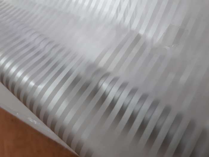 Фотография покупателя товара Пленка для цветов матовая "Полоски" черный 0.6 х 10,4 м, 35 мкм - Фото 3