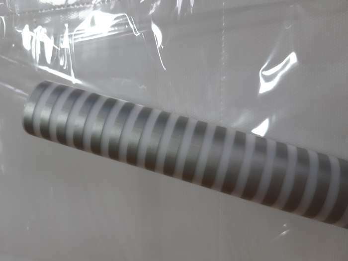 Фотография покупателя товара Пленка для цветов матовая "Полоски" черный 0.6 х 10,4 м, 35 мкм - Фото 2