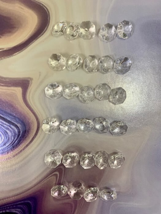 Фотография покупателя товара Набор декора для творчества пластик "Восьмигранник-кристалл" набор 20 гр 0,7х1,4х1,4 см