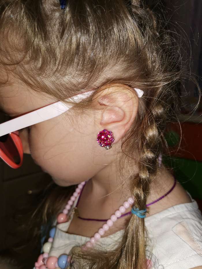 Фотография покупателя товара Набор детский 2 предмета: браслет, клипсы, цветок перламутровый, цвета МИКС - Фото 6