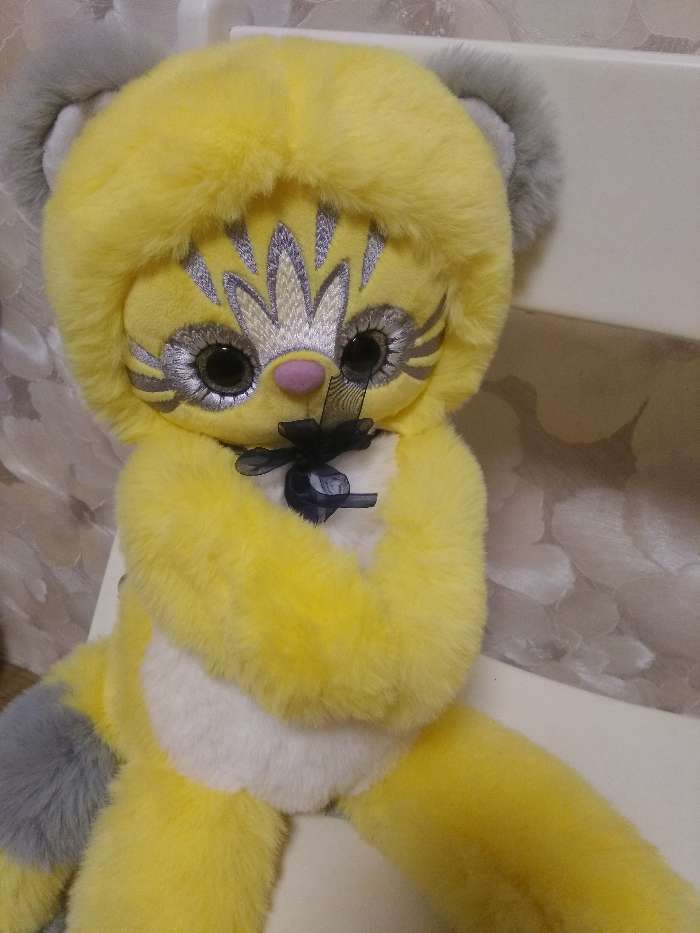 Фотография покупателя товара Мягкая игрушка «Эйка», цвет жёлтый, 25 см - Фото 3
