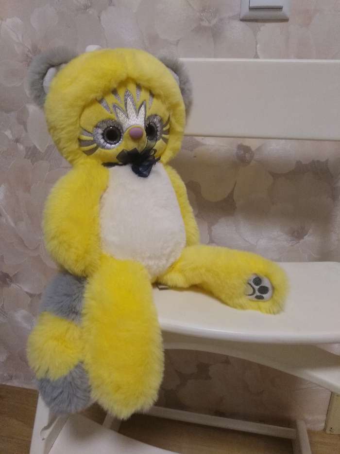 Фотография покупателя товара Мягкая игрушка «Эйка», цвет жёлтый, 25 см - Фото 5