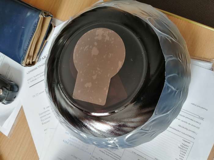 Фотография покупателя товара Тарелка глубокая стеклянная Ocean Eclipse, 800 мл, d=20,5 см, цвет коричневый - Фото 2
