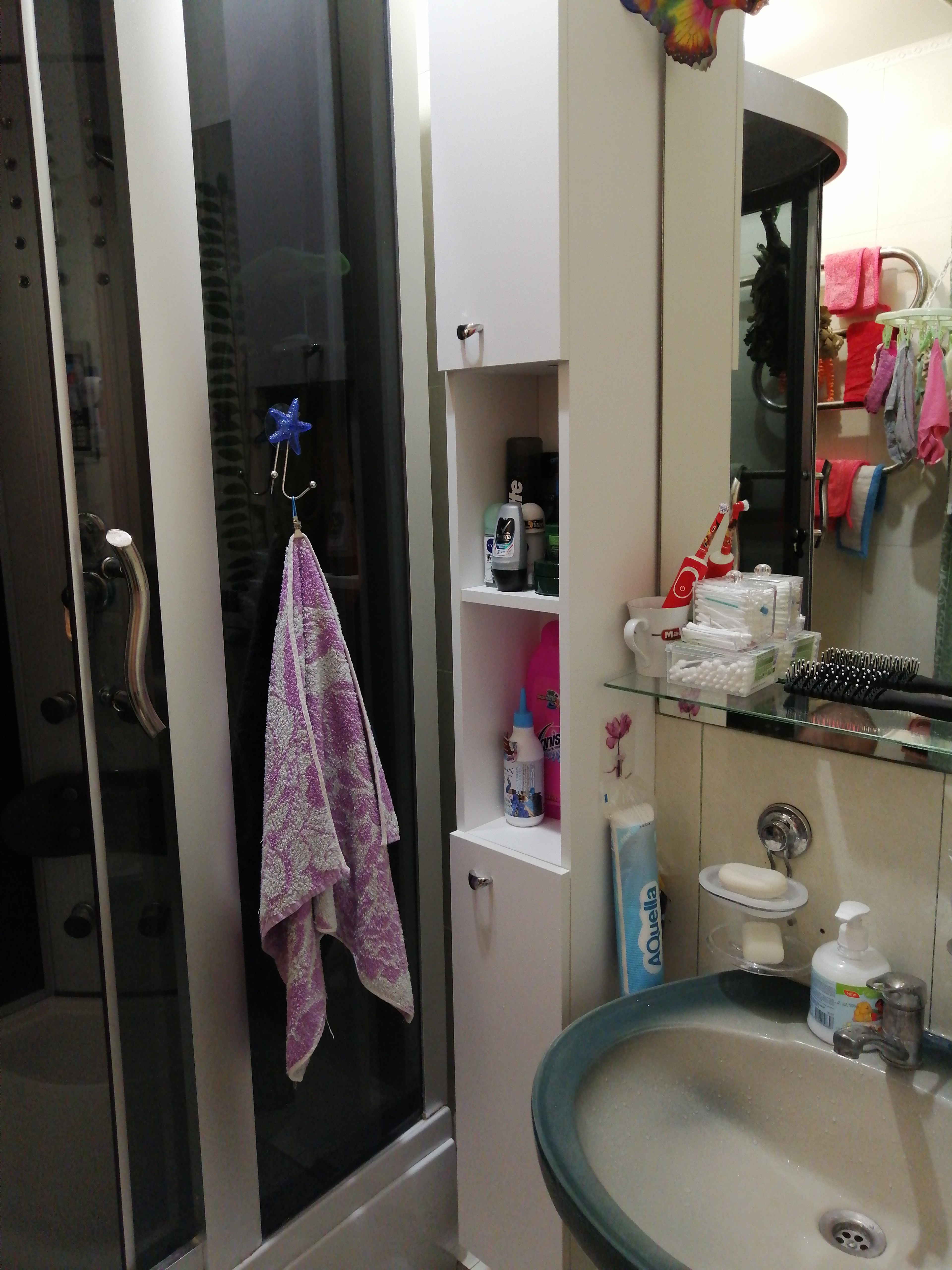 Фотография покупателя товара Пенал для ванной комнаты узкий "Вега 16" белый, 200 см х 20 см х 20 см - Фото 33