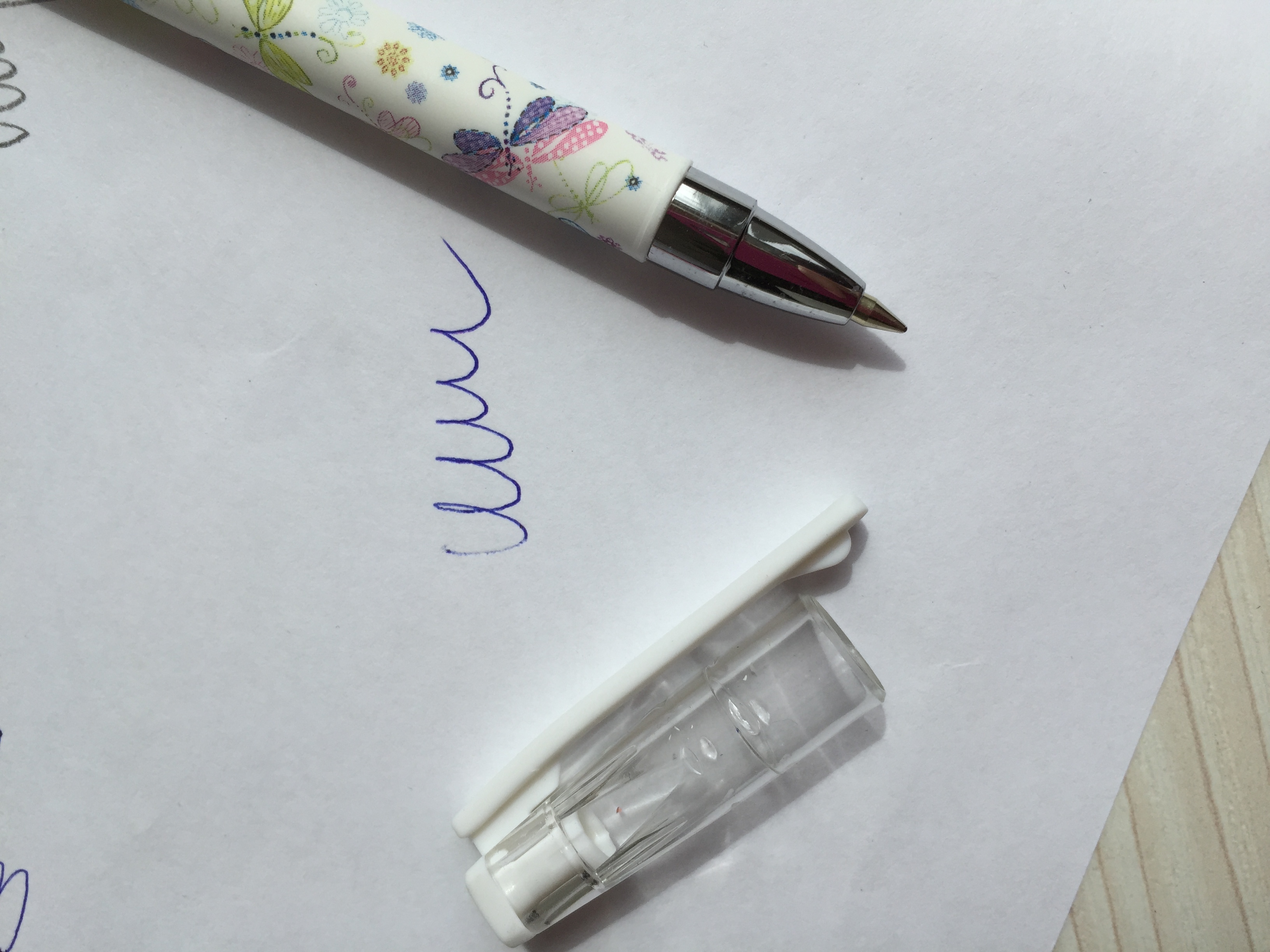 Фотография покупателя товара Ручка шариковая HappyWrite «Стрекозы», узел 0.5 мм, синие чернила, матовый корпус Silk Touch - Фото 1