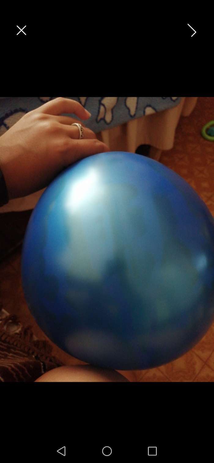 Фотография покупателя товара Шары латексные 12", металл, набор 25 шт., 3,3 г, цвет синий