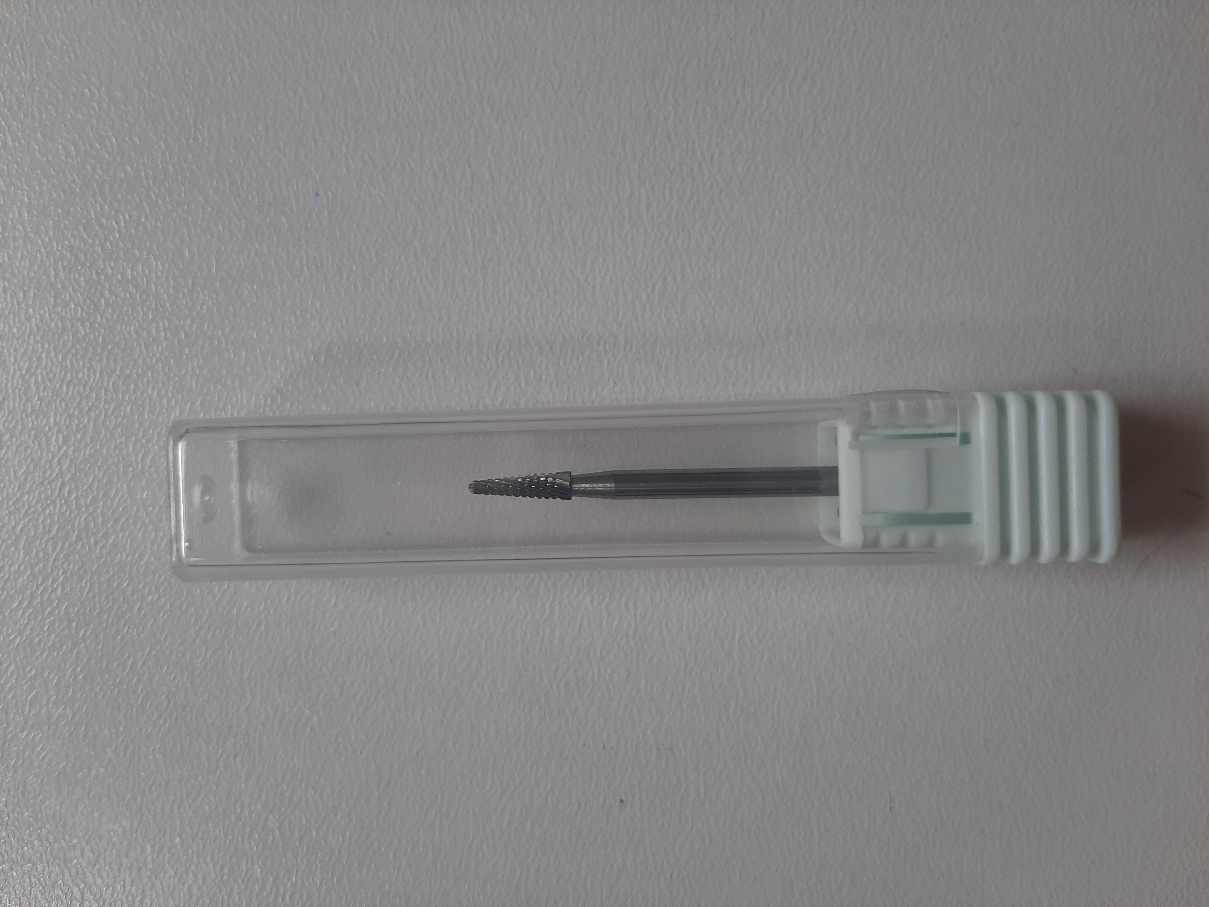 Фотография покупателя товара Фреза твердосплавная для маникюра «Конус», спирально-поперечная, мелкая нарезка, 2,3 × 8 мм - Фото 1