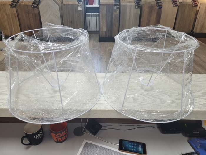 Фотография покупателя товара Каркас - основа абажура «Классика» Е27 42×42×26 см - Фото 2