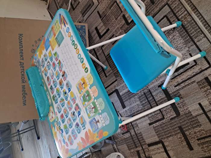 Фотография покупателя товара Комплект детской мебели «Первоклашка»: стол, стул мягкий - Фото 2