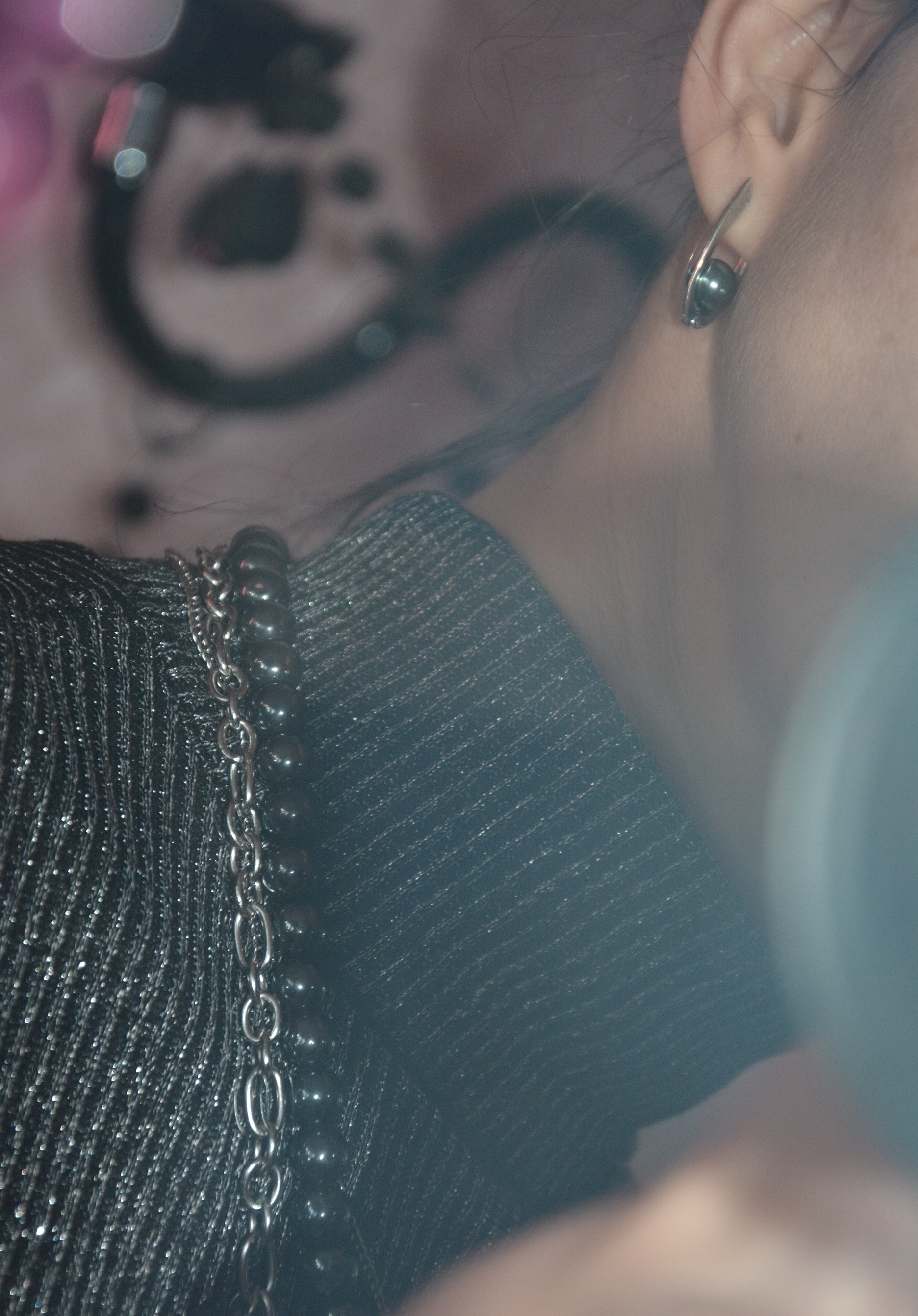 Фотография покупателя товара Серьги "Жемчуг" качели, посеребрение с оксидированием, цвет чёрный - Фото 2
