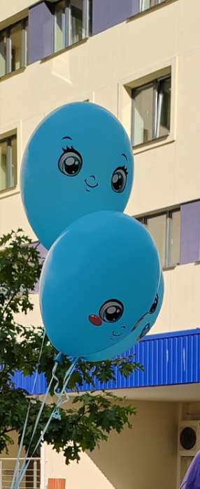 Фотография покупателя товара Наклейки на воздушные шары «Детские глазки»