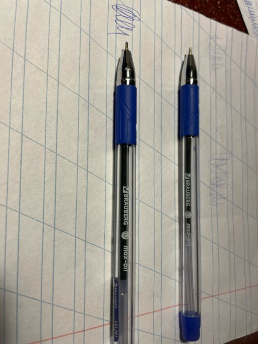 Фотография покупателя товара Ручка шариковая 0.7 мм, BRAUBERG Max-oil, с резиновым упором, чернила синие, масляная основа - Фото 4