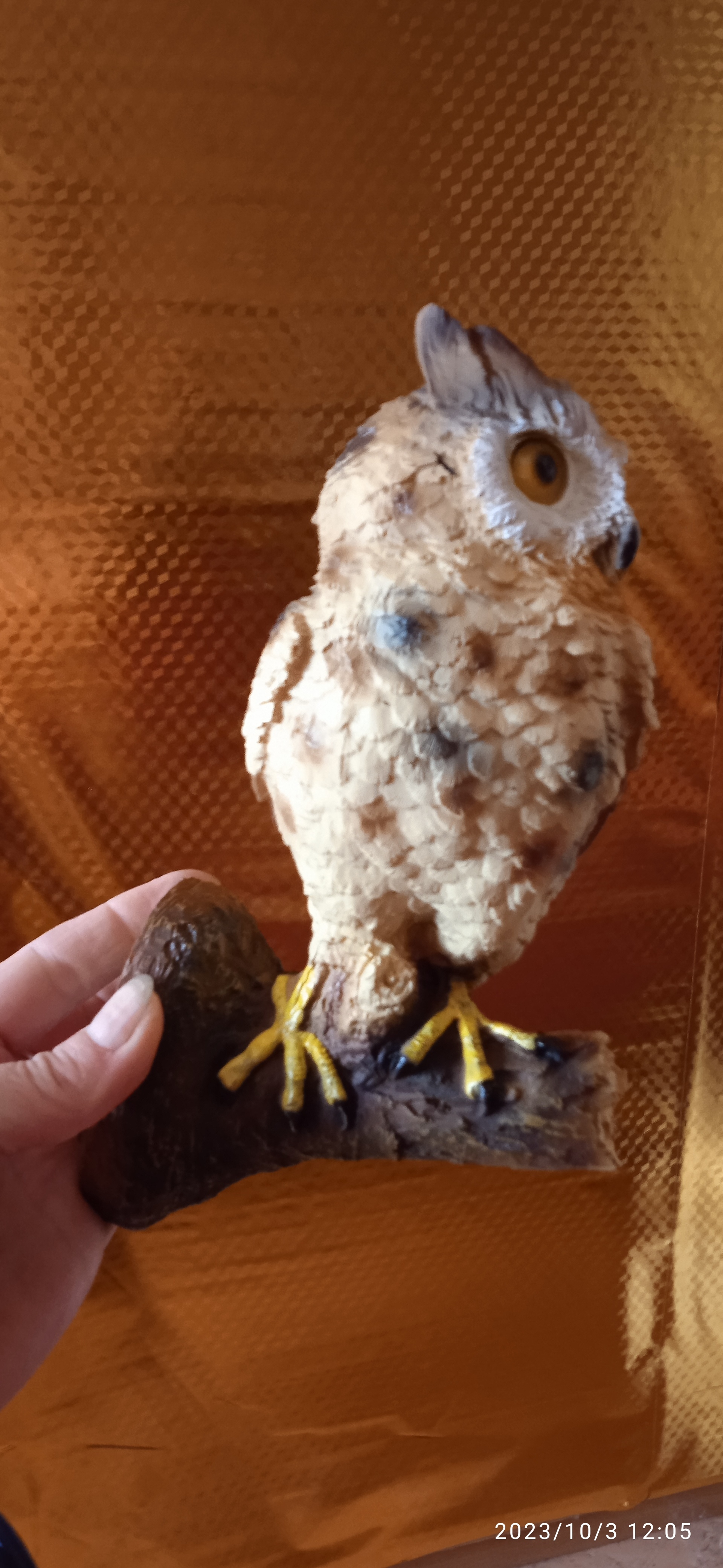 Фотография покупателя товара Подвесной декор «Филин»,11.5×11.5×24.5 см - Фото 3