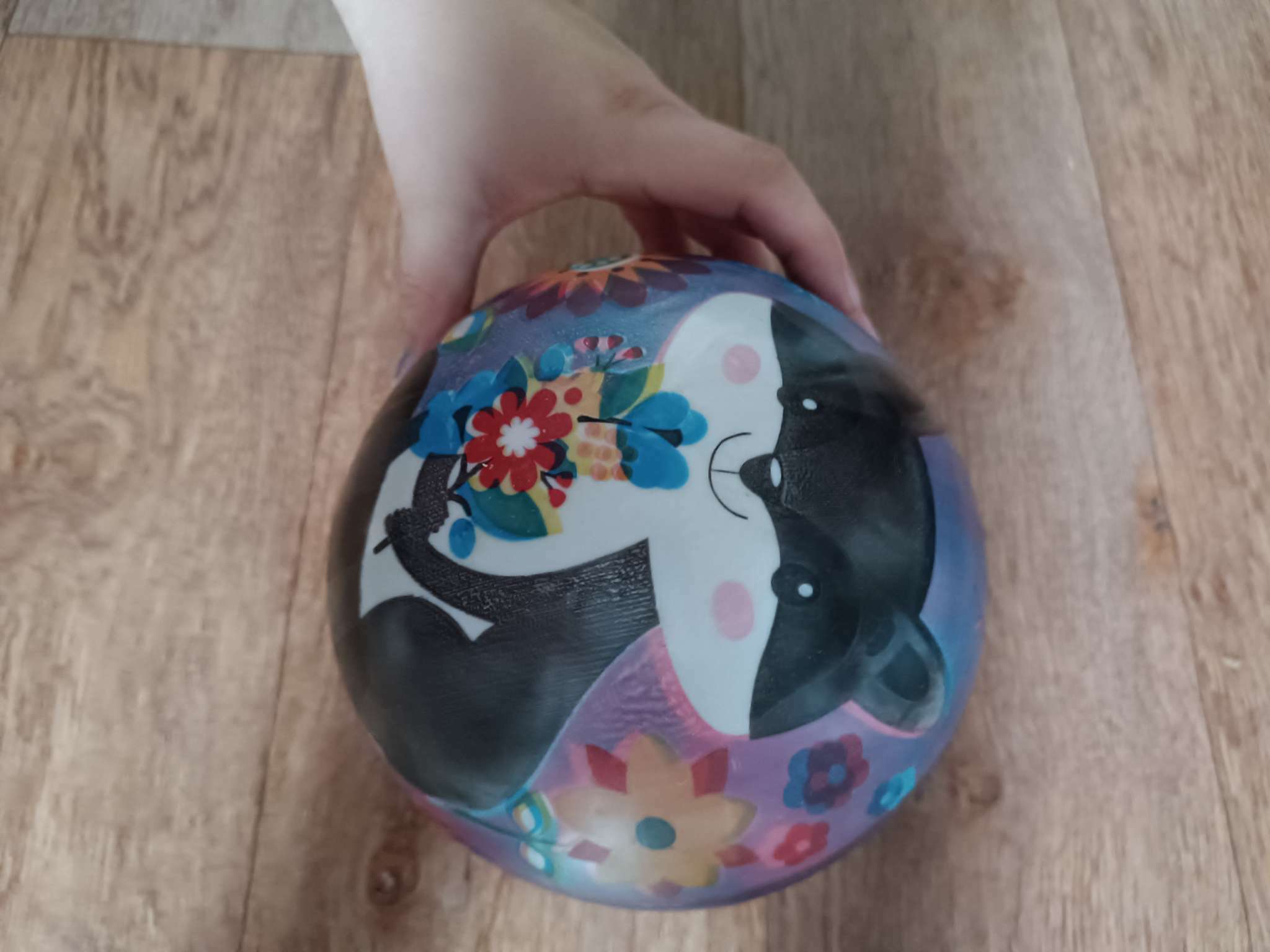 Фотография покупателя товара Мяч детский ZABIAKA «Енотик», d=22 см, 60 г - Фото 7