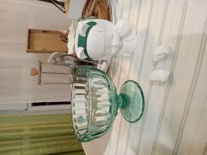 Фотография покупателя товара Креманка стеклянная Magistro «Ла-Манш», 350 мл, 12×10,5 см, цвет зелёный - Фото 1