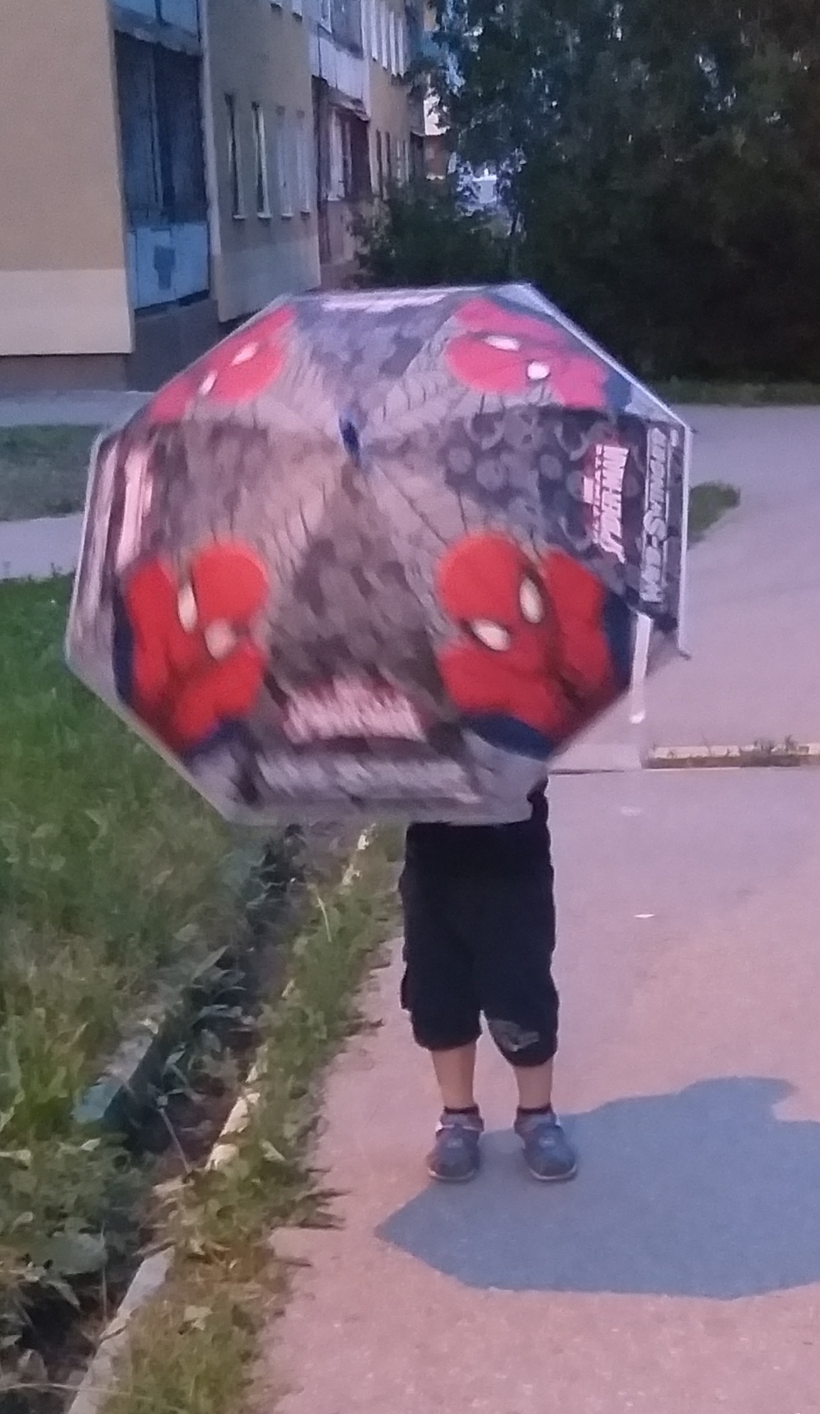 Фотография покупателя товара Зонт детский, Ø 87 см, 8 спиц, Человек-паук