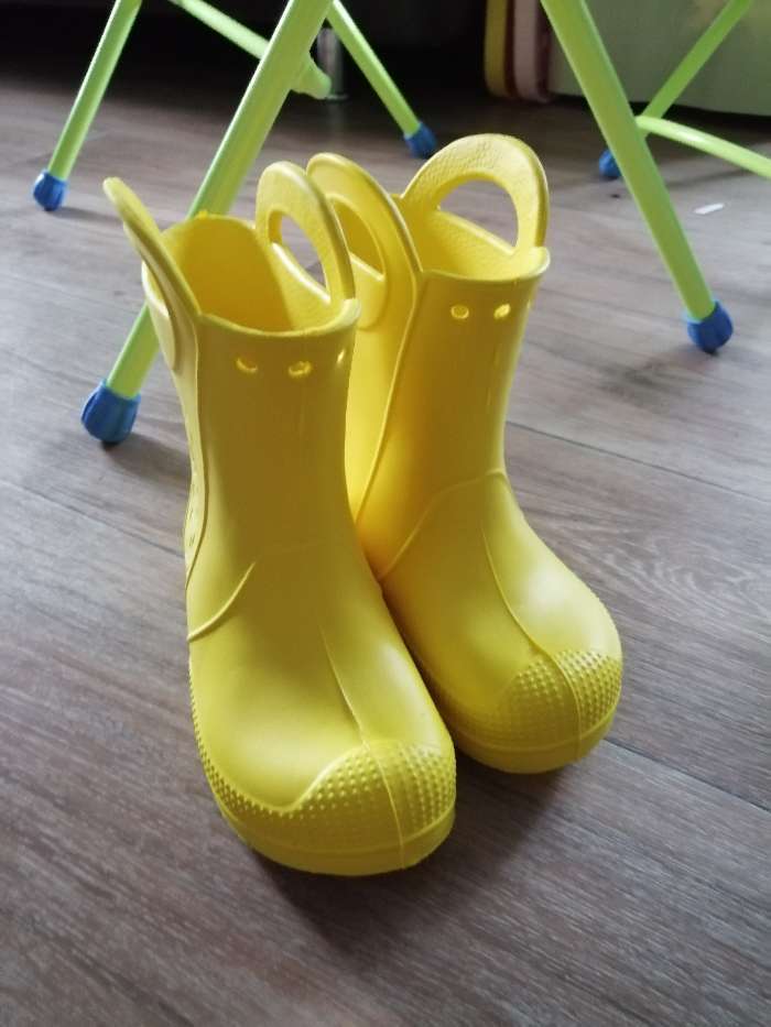 Фотография покупателя товара Сапоги резиновые детские, цвет жёлтый, размер 26-27 - Фото 10
