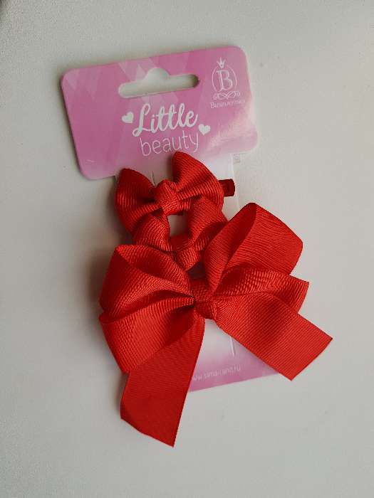 Фотография покупателя товара Зажимы для волос «Классика», набор 3 шт., красные - Фото 8