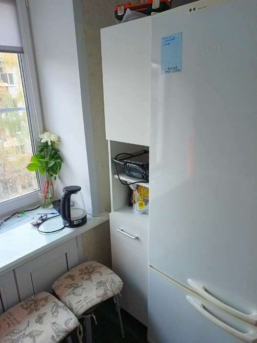Фотография покупателя товара Пенал для ванной комнаты, белый, 33 х 33 х 185 см
