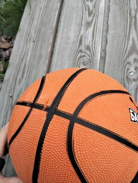Фотография покупателя товара Мяч баскетбольный ONLYTOP Jamр, ПВХ, клееный, 8 панелей, р. 7 - Фото 3