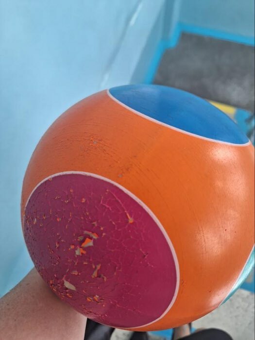 Фотография покупателя товара Мяч, диаметр 20 см, цвета МИКС - Фото 3