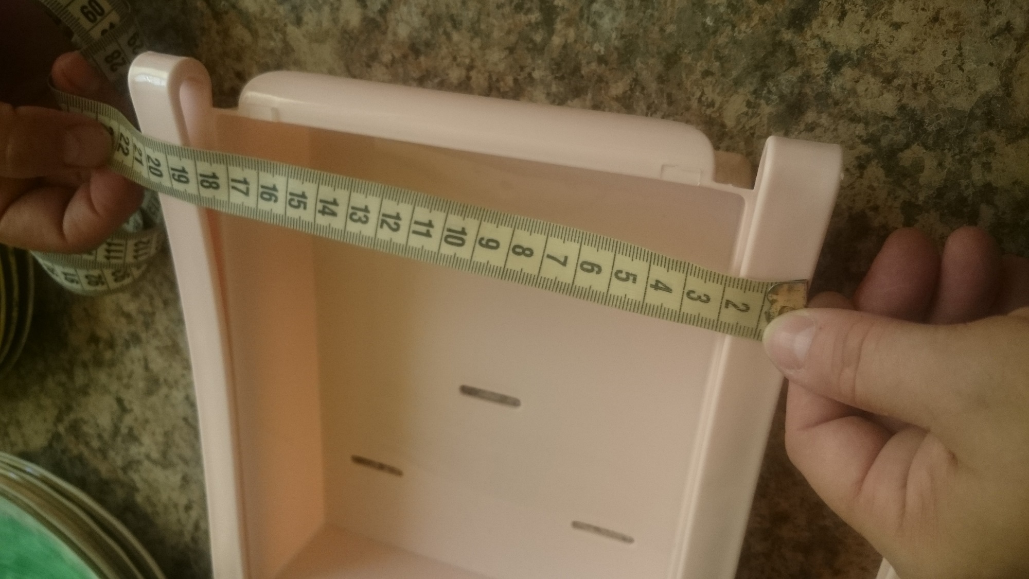 Фотография покупателя товара Полка подвесная в холодильник, 22×20×7 см, цвет МИКС